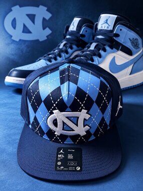 Air Jordan Nike North Carolina Tarheels Snapback Medium Large 1 OG UNC Hat Cap